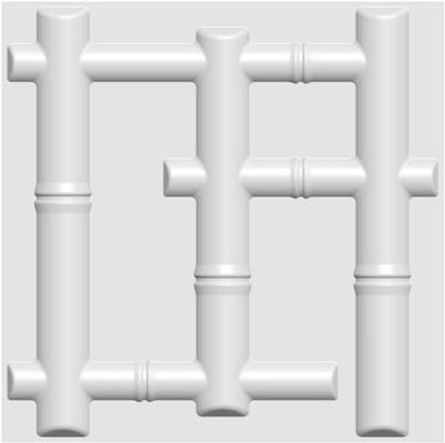 Selbstklebende weiße 3D Wände, modernes 3D Wände PVC-Material