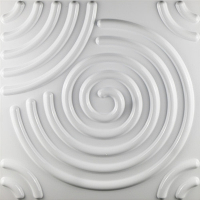 Moderne Wände PVC-3D belasten Rauch-Beweis 1,36 Kilogramm/Sqm Matt weißen Farb